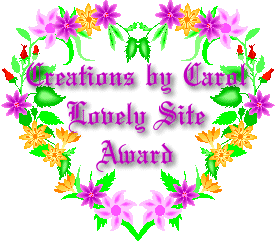 Creations by Carol Lovely Site Award