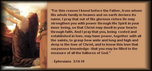 Ephesians 3:14-19